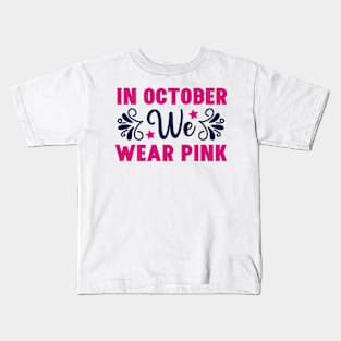 October Pink Kids T-Shirt